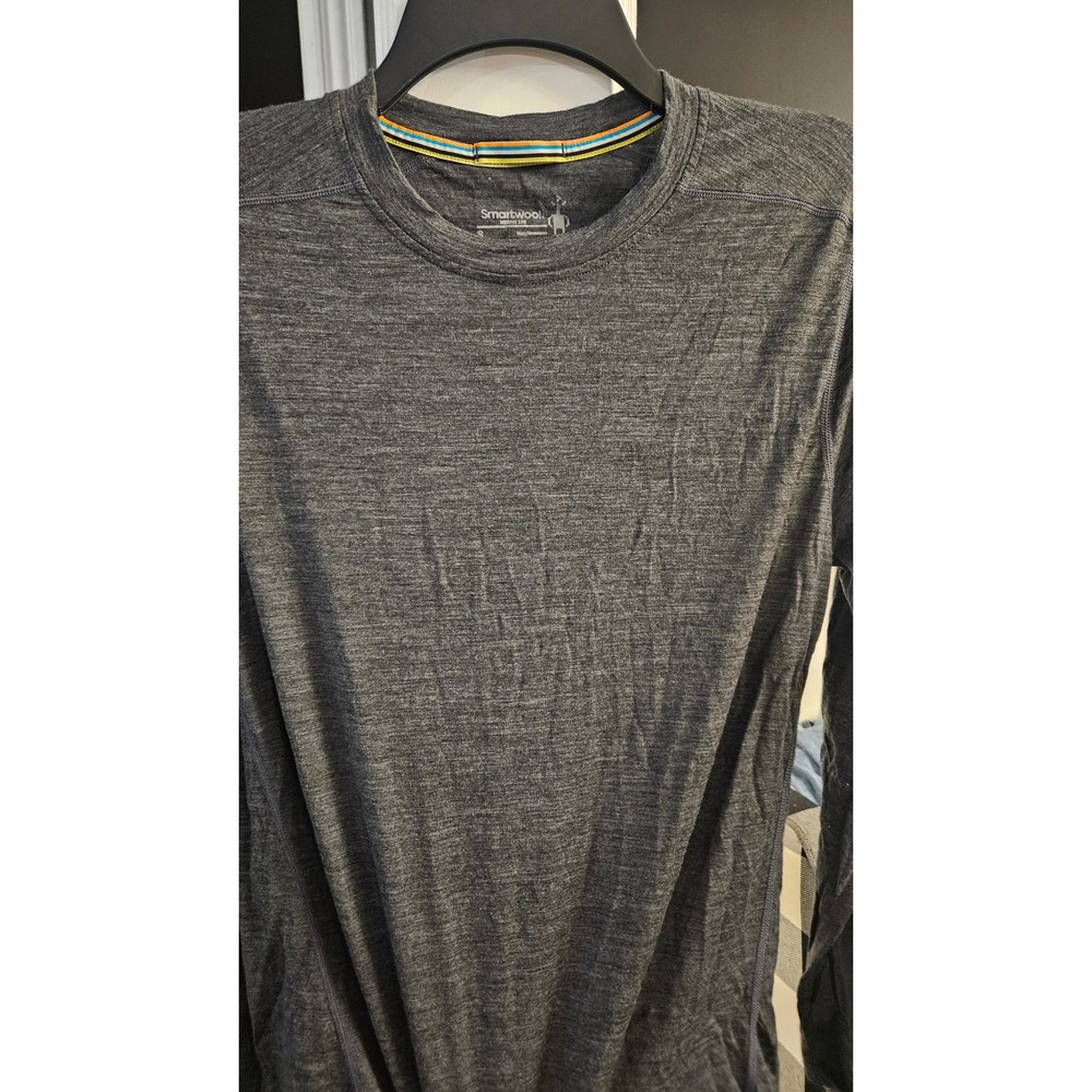 Gorpcore Merino 150 Mens Small Charcoal Gray Heathered Long Sleeve Base Layer